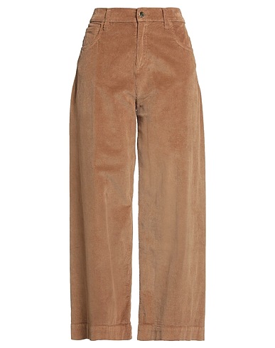 KAOS JEANS Casual pants Camel 98% Cotton, 2% Elastane