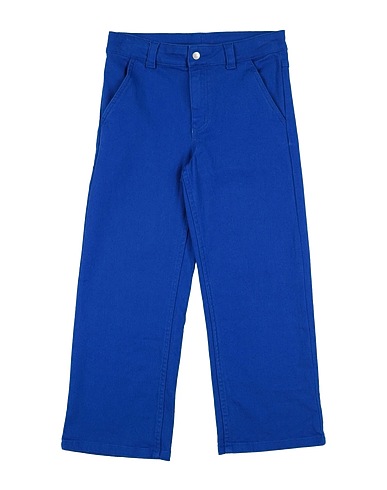 KENZO KIDS Casual trouser Bright blue 99% Cotton, 1% Elastane