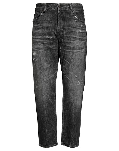 BOSS Denim pants Black 99% Cotton, 1% Elastane