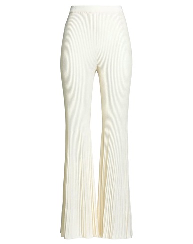 BOUTIQUE MOSCHINO Casual pants Ivory 100% Virgin Wool
