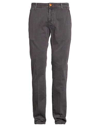 JACOB COHЁN Casual pants Dark purple 100% Cotton