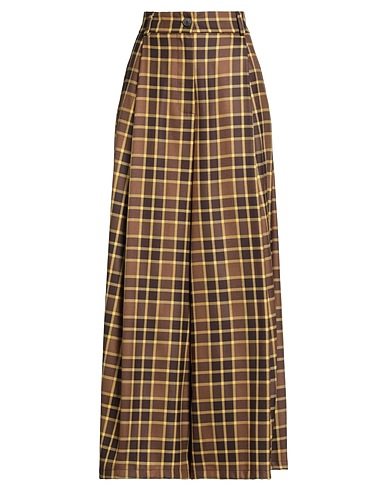 SOLOTRE Casual trouser Brown 65% Polyester, 32% Viscose, 3% Elastane