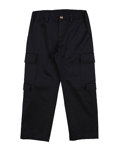 VERSACE YOUNG Casual pants Navy 100% Cotton