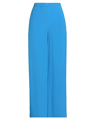 SEVENTY VENEZIA Casual pants Azure 65% Acetate, 35% Silk