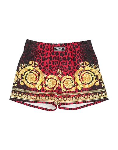 VERSACE YOUNG Shorts & Bermuda Red 97% Cotton, 3% Elastane