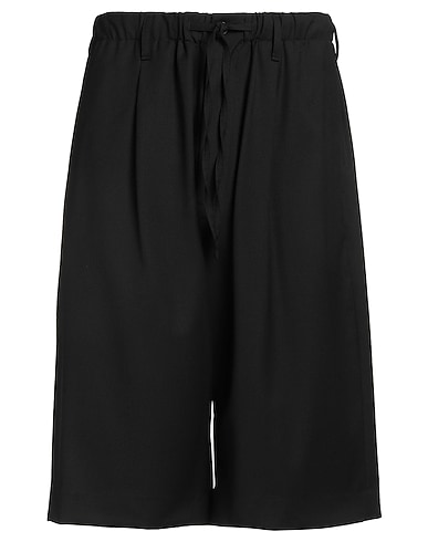 Y-3 Shorts & Bermuda Black 57% Wool, 38% Recycled polyester, 5% Elastane