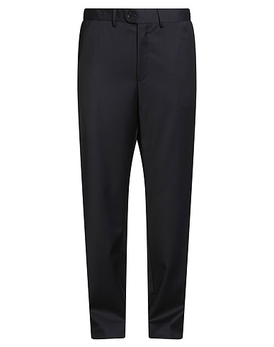 EDUARD DRESSLER Casual pants Midnight blue 100% Super 110s Wool