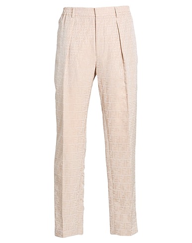 FENDI Casual trouser Beige 58% Viscose, 22% Linen, 20% Wool