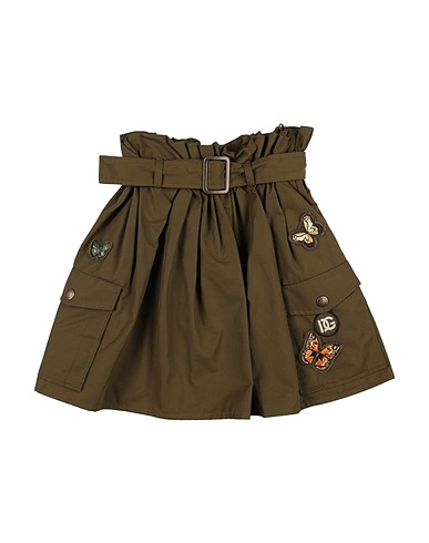 DOLCE&GABBANA Skirt Military green 64% Cotton, 36% Polyamide