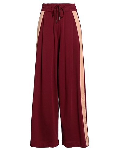 DRIES VAN NOTEN Casual trouser Burgundy 100% Cotton