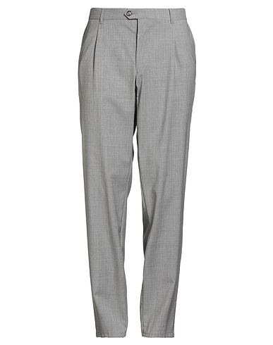 EDUARD DRESSLER Casual pants Grey 100% Virgin Wool