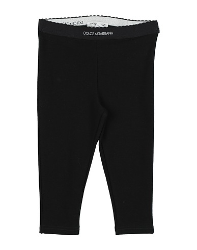 DOLCE&GABBANA Leggings Noir 90% Coton, 10% Élasthanne