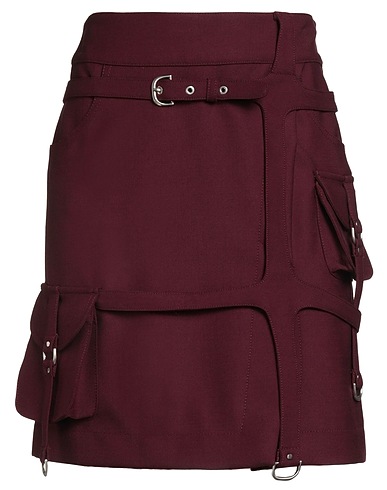 OFF-WHITE™ Mini skirt Burgundy 53% Polyester, 43% Virgin Wool, 4% Elastane