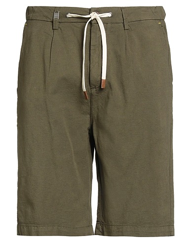 SEINSE BOTTOMWEAR Military green 78% Cotton, 20% Linen, 2% Elastane