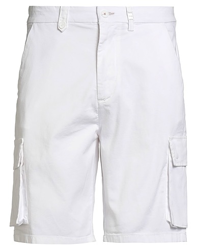 SEINSE Shorts & Bermuda White 83% Cotton, 15% Polyester, 2% Elastane
