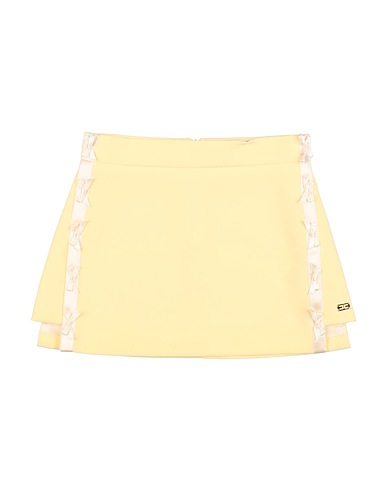 ELISABETTA FRANCHI Skirt LA MIA BAMBINA Pastel yellow 100% Polyester
