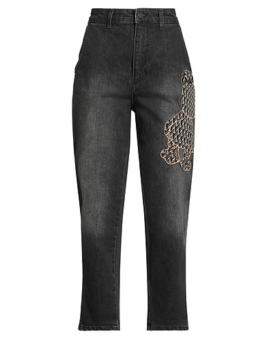 TENSIONE IN Pantaloni jeans Nero 98% Cotone, 2% Elastan