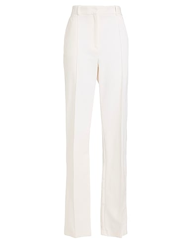 ELISABETTA FRANCHI Casual trouser Off white 84% Polyamide, 16% Elastane