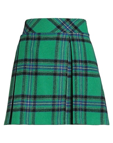 MILVA MI Mini skirt Green 55% Wool, 40% Viscose, 5% Other Fibres