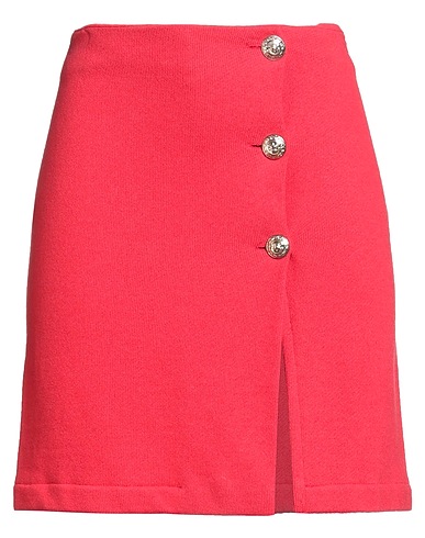 RAFFAELA D'ANGELO Mini skirt Red 58% Cotton, 42% Acrylic