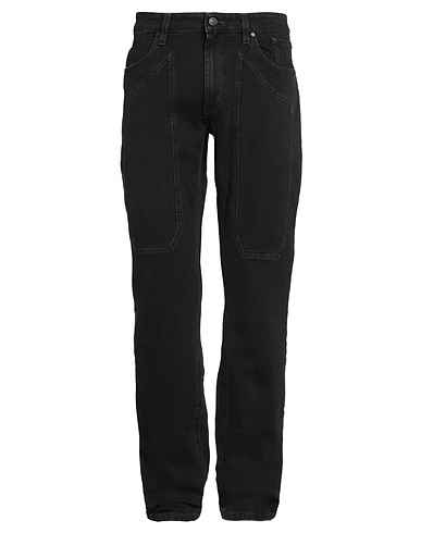 JECKERSON Denim pants Black 99% Cotton, 1% Elastane