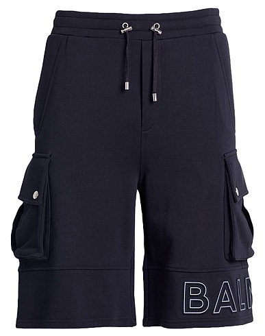 BALMAIN Shorts & Bermuda Midnight blue 100% Cotton