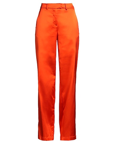 SEMICOUTURE Casual pants Orange 74% Acetate, 23% Polyamide, 3% Elastane