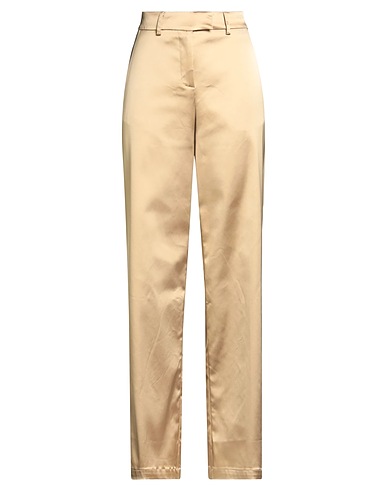 SEMICOUTURE Casual trouser Sand 74% Acetate, 23% Polyamide, 3% Elastane