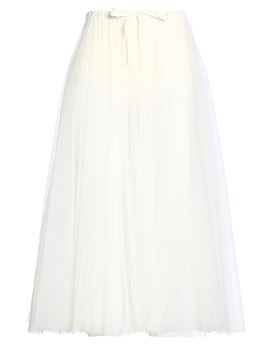 FORTE_FORTE Maxi Skirts Ivory 100% Polyamide, Cupro
