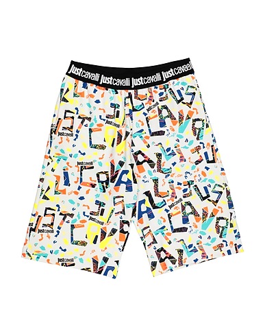 JUST CAVALLI Shorts & Bermuda JUNIOR White 95% Cotton, 5% Elastane