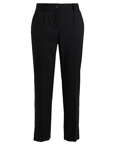 DOLCE&GABBANA Casual pants Black 92% Virgin Wool, 8% Silk
