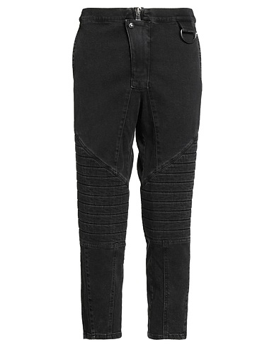 BALMAIN Denim trousers Black 98% Cotton, 2% Elastane