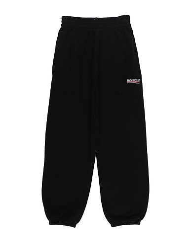 BALENCIAGA KIDS Pantalone Nero 100% Cotone
