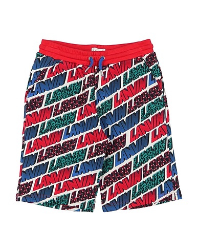 LANVIN Shorts & Bermuda Red 100% Cotton, Elastane