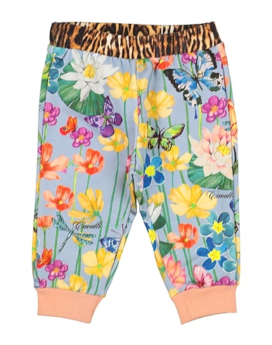 ROBERTO CAVALLI Leggings JUNIOR Sky blue 95% Cotton, 5% Elastane