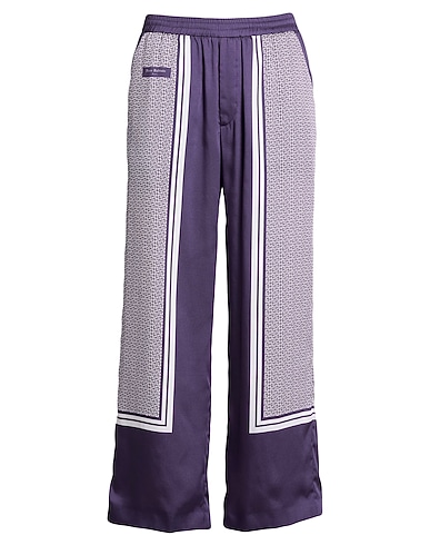 BALMAIN Casual pants Dark purple 100% Polyester