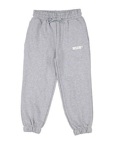 MSGM Pantalone KIDS Grigio chiaro 100% Cotone