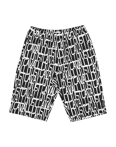 JUST CAVALLI Shorts & Bermuda JUNIOR Black 95% Cotton, 5% Elastane