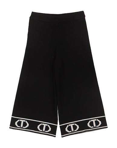 TWINSET Casual trouser Black 50% Viscose, 25% Polyamide, 25% Polyester