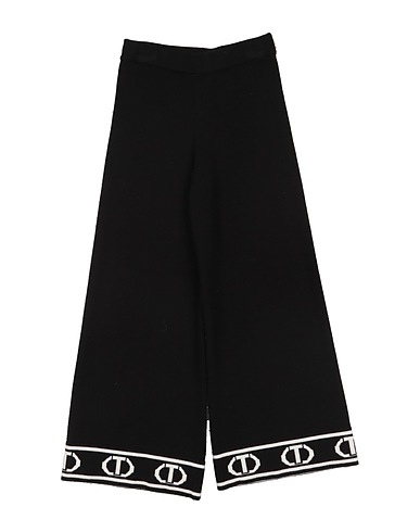 TWINSET Casual παντελόνι Μαύρο 50% Βισκόζη, 25% Πολυαμίδη, 25% Πολυεστέρας