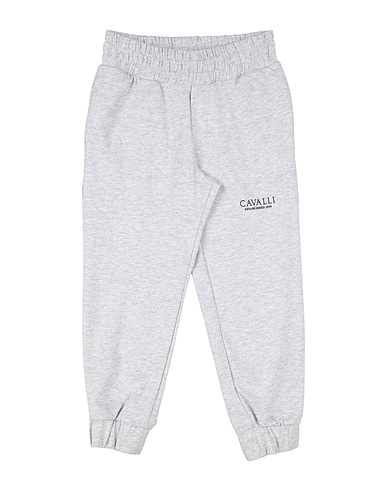 ROBERTO CAVALLI Casual trouser JUNIOR Light grey 98% Cotton, 2% Elastane