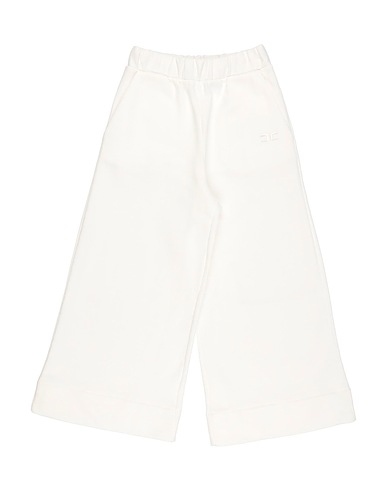 ELISABETTA FRANCHI Casual pants LA MIA BAMBINA Off white 100% Cotton