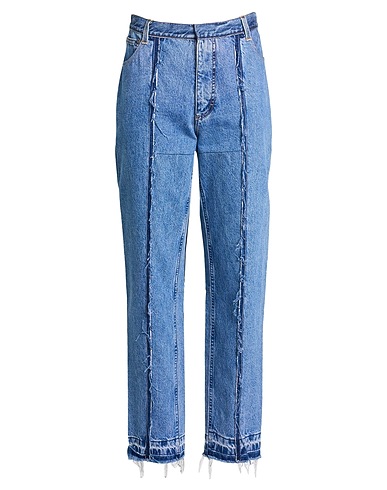 KSENIA SCHNAIDER Denim trousers Blue 100% Cotton