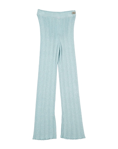 MISS BLUMARINE Casual pants Sky blue Textile fibers