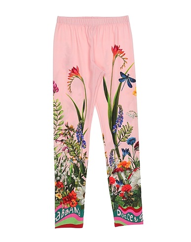 DOLCE&GABBANA Leggings LUNAR NEW YEAR Pink 90% Cotton, 10% Elastane