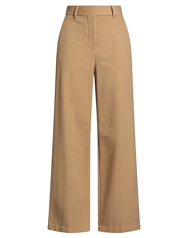 OFFICINE GÉNÉRALE Повседневные брюки Верблюжий 90% Натуральная шерсть, 10% Кашемир