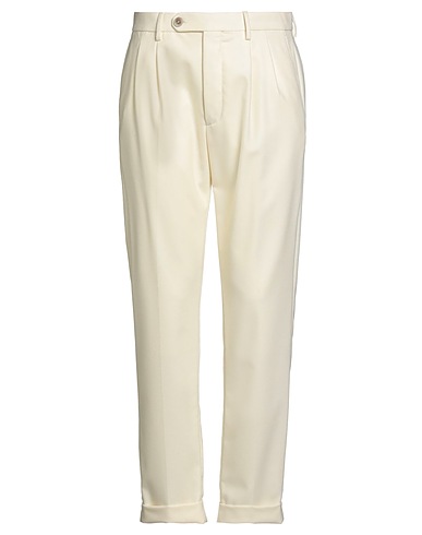 GTA IL PANTALONE Casual trouser Ivory 100% Virgin Wool