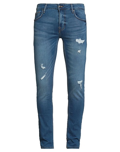 GUESS Denim trousers Blue 82% Cotton, 17% Polyester, 1% Elastane