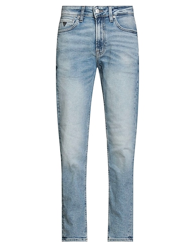 GUESS Denim trousers Blue 95% Cotton, 4% Elastomultiester, 1% Elastane