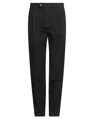 ELEVENTY Casual trouser Black 99% Cotton, 1% Elastane